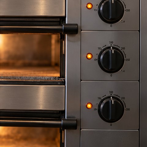 размещение оборудования на кухне для темы «Подовая печь для пекарни»
